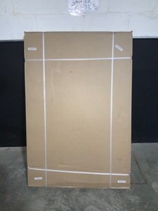 lot 55 image: HUSKY 96 in. W x 42 in. H x 48 in. D Overhead Ceiling Mount Storage Rack in White
