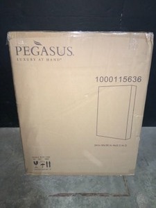 lot 69 image: GLACIER BAY 24 in. W x 30 in. H Framed Recessed or Surface-Mount Bathroom Medicine Cabinet in Brushed Nickel