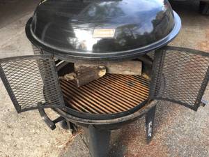 lot 69 image: Coleman Rolling Fire Pit With Grilling Top