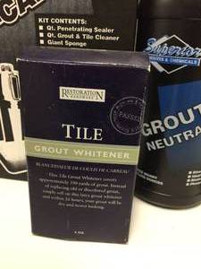 lot 127 image: Restoration Hardware Tile and Grout Kit