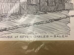 lot 144 image: House of Seven gables Salem Mass Print