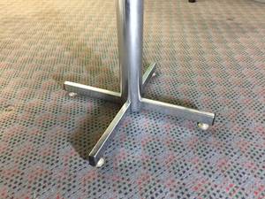 lot 147 image: Metal Pedestal Restaurant Style Table