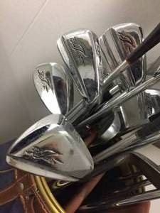 lot 149 image: Assorted Golf Clubs With Bag
