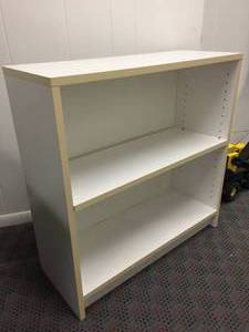 lot 152 image: White Wooden Bookcase