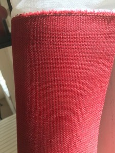 lot 3 image: Bolt of Cranberry Red Fabric