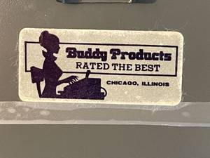 lot 198 image: Vintage Buddy Products Metal Cash Box