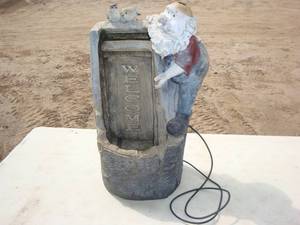 lot 13 image: Gnome resin water fountain