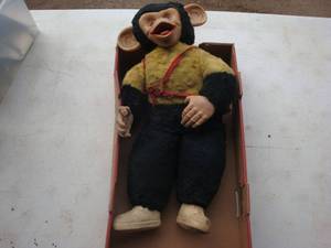 lot 55 image: Vintage Zippy Plush Monkey