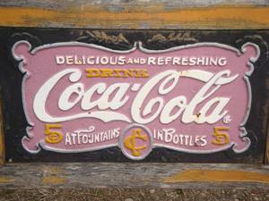 lot 1 image: Coca-Cola Bench