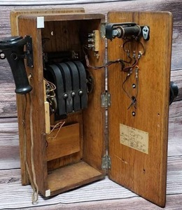 Antique Wooden Wall Phone