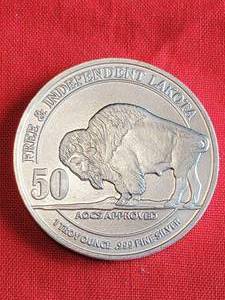 Lakota 1 oz.  Fine Silver Round