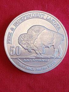 Lakota 1 oz.  Fine Silver Round