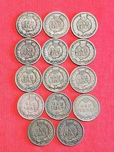 14 Misc Indian Head Pennies