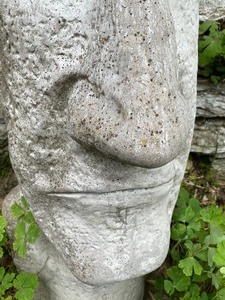 Cement Face Cement Figurine