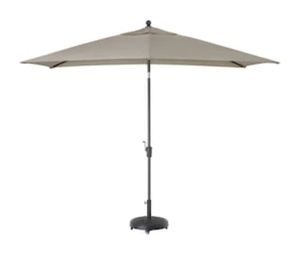 HAMPTON BAY 6.5 ft. x 10 ft. Aluminum Market Tilt Patio Umbrella in Riverbed