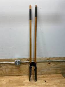 ANVIL 47 in. L Wood Handle Post Hole Digger