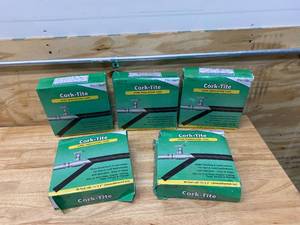 NU-CALGON Lot of 5-  Black Cork Tape, Width 2 in, Length 30 ft, Thickness 18 in