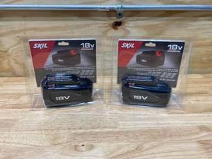 SKIL Lot of 2-  18-Volt 1.25 Amp-Hour Nickel Cadmium (NiCd) Power Tool Battery