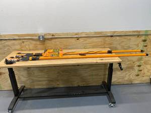 FISKARS Lot of 2-  PowerLever 1-18 in. Cut Capacity Steel Saw Blade 15 in. Fiberglass Pole 14 ft. Tree Pruner