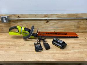 RYOBI 26 in. HP 40V Brushless Lithium-Ion Cordless Battery Hedge Trimmer - 2.0 Ah Battery and Charger Included