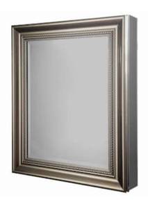 GLACIER BAY 24 in. W x 30 in. H Framed Recessed or Surface-Mount Bathroom Medicine Cabinet in Brushed Nickel