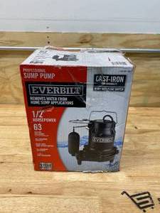 EVERBILT 12 HP Cast Iron Sump Pump