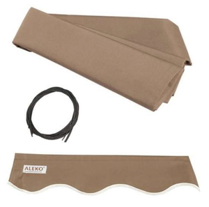 ALEKO Retractable Awning Fabric Replacement - 13x10 Feet - Sand