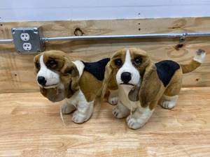 CLASSIC AURORA Lot of 2-  Stuffed Animals (dogs)