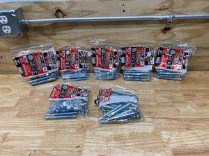COBRA ANCHOR Lot of Six-  12 in. x 4-14 in. Wedge Anchor  Plus One-  12 in. x 3-34 in. Wedge Anchor (25-Pack)