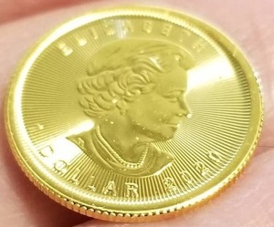 2020 CANADA GOLD MAPLE 120th TROY OZ .9999 FINE GOLD