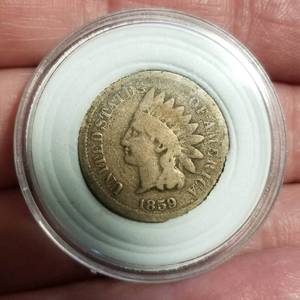 1859 INDIAN HEAD CENT IN AIRTITE