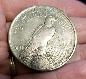 1921 PEACE SILVER DOLLAR HIGH RELIEF KEY DATE COIN