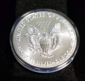 2021 AMERICAN SILVER EAGLE 1 TROY OZ. .999 FINE SILVER IN AIRTITE