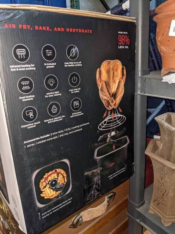 lot 50 image: Chefman Auto-Stir Airfryer Oven 