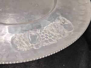 lot 41 image: Cromwell Hand Wrought Hammered Aluminum Lazy Susan