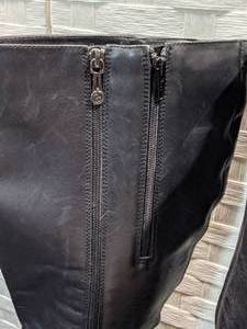 lot 40 image: Blondo Black Tall Leather Boots, Sz 8.5
