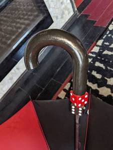 lot 110 image: Estee Lauder Aramis Black & Red Gamblers Dice Promo Umbrella