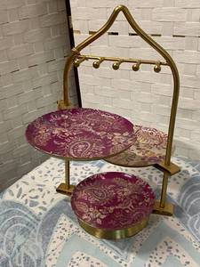 lot 166 image: Pier One Jewelry Tree & World Market Trinket Stand