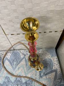 lot 163 image: 2 New Brass Hookahs