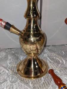 lot 164 image: 2 New Brass Hookahs