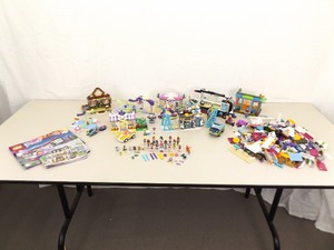 lot 3 image: Large Lot of Lego Friends with Minifigures, Some Instruction Books, etc.