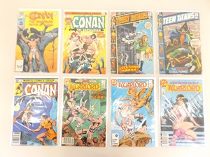 lot 10 image: Lot of 8 Vintage Bagged and Boarded Bronze Age Comics