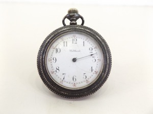lot 15 image: Antique Sterling Silver Waltham Pocket Watch Serial #10178041