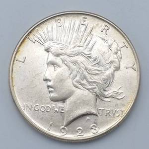 1923-D Peace Silver Dollar, Higher Grade