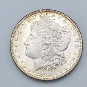 1880-S Morgan Silver Dollar, Mint State