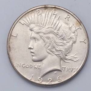 1926 Peace Silver Dollar, AU