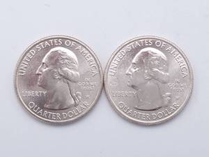 2 BU W Mint Mark Quarters--2019-W N Mariana Island & 2020-W American Samoa
