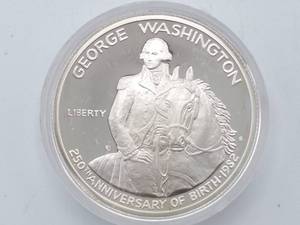 1982 George Washington Deep Cameo Proof Silver Commemorative Half dollar, 90% Silver