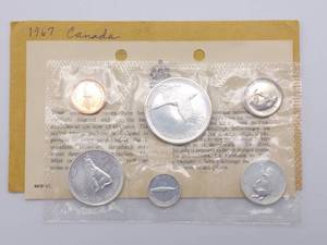 Canada 1967 Mint Set in Original Envelope, 80% Silver