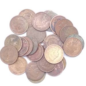 28 Indianhead Cents- good dates-some issues